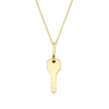 Kiara Vermeil Minimalist Key Chain Necklace 14k Gold + 925 Sterling Silver- Personalized Engravable